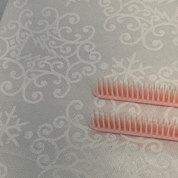 Vintage Clairol Pink Teasing Brush Set of 2 - Picture 3 of 10